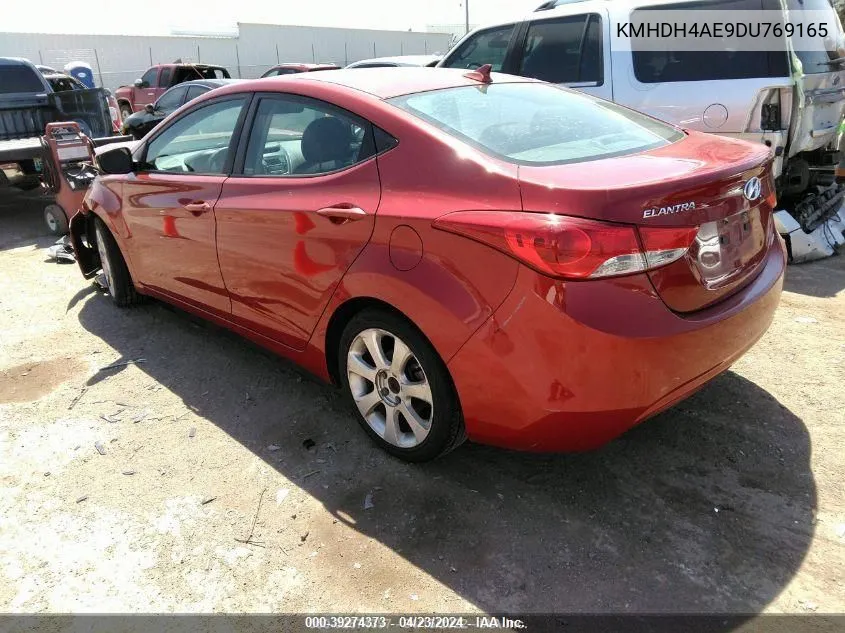 2013 Hyundai Elantra Limited (Ulsan Plant) VIN: KMHDH4AE9DU769165 Lot: 39274373