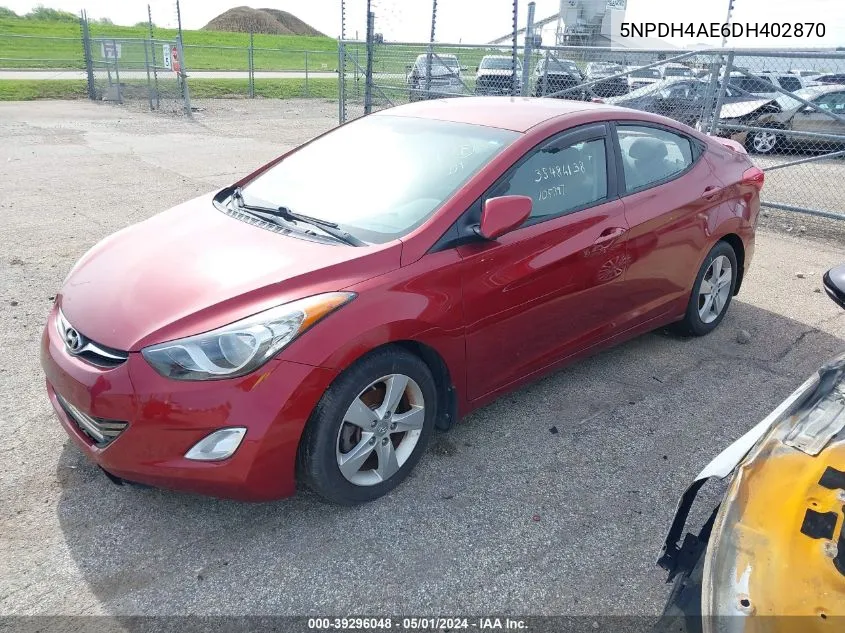 5NPDH4AE6DH402870 2013 Hyundai Elantra Gls