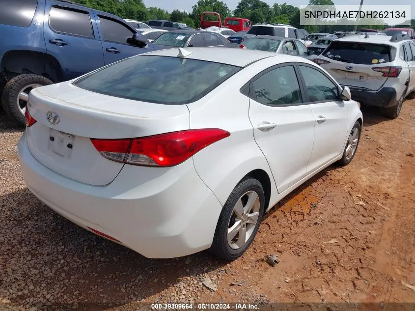 2013 Hyundai Elantra Gls VIN: 5NPDH4AE7DH262134 Lot: 39309664