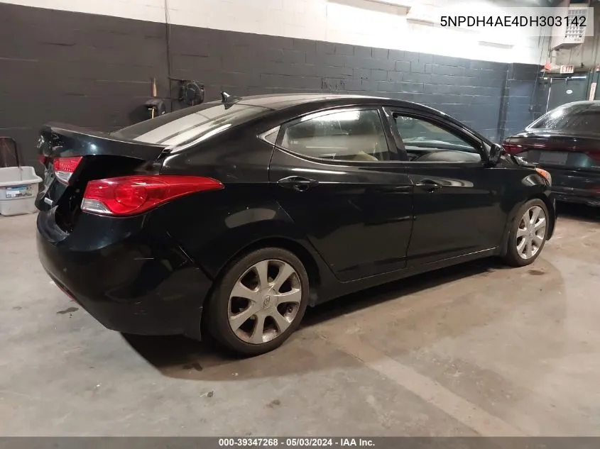 5NPDH4AE4DH303142 2013 Hyundai Elantra Limited