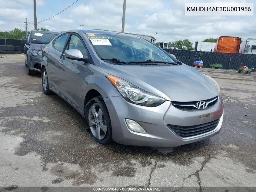 KMHDH4AE3DU001956 2013 Hyundai Elantra Gls