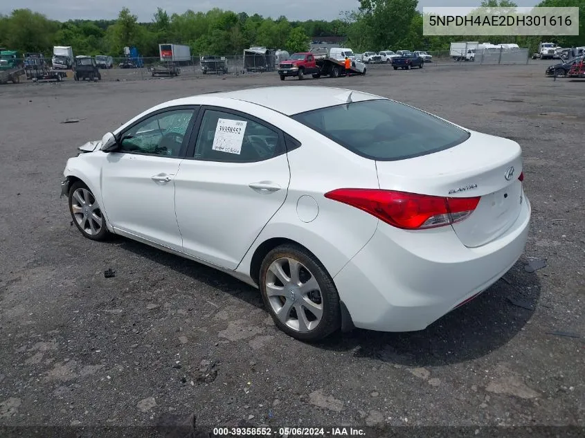 5NPDH4AE2DH301616 2013 Hyundai Elantra Limited