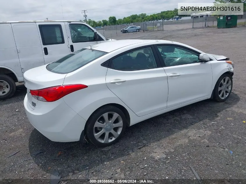 5NPDH4AE2DH301616 2013 Hyundai Elantra Limited