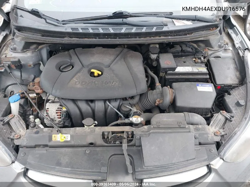 KMHDH4AEXDU916576 2013 Hyundai Elantra Gls