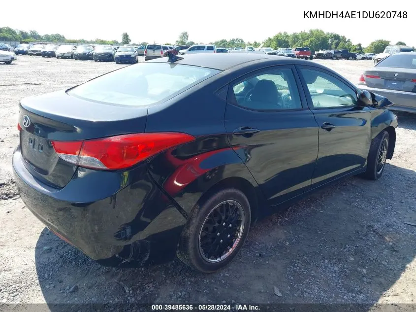 2013 Hyundai Elantra Gls (Ulsan Plant) VIN: KMHDH4AE1DU620748 Lot: 39485636