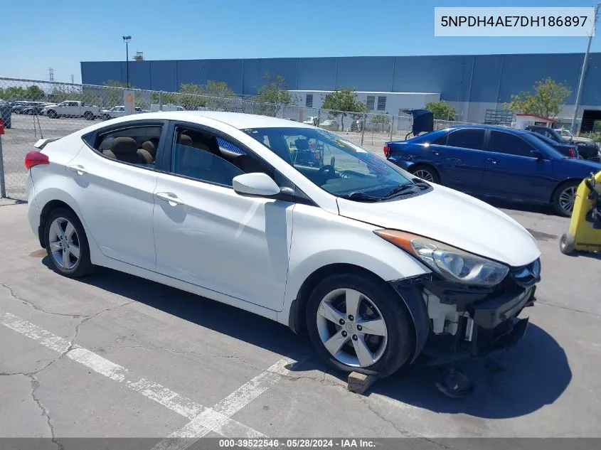 2013 Hyundai Elantra Gls VIN: 5NPDH4AE7DH186897 Lot: 39522546