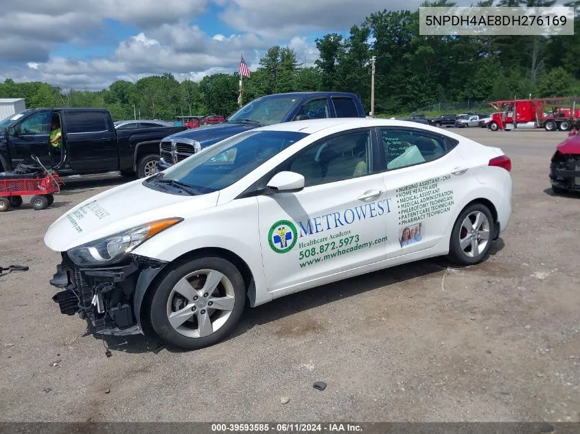 2013 Hyundai Elantra Gls VIN: 5NPDH4AE8DH276169 Lot: 39593585