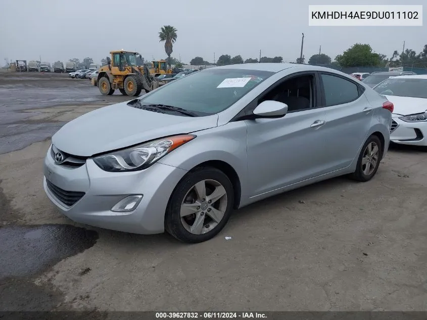 KMHDH4AE9DU011102 2013 Hyundai Elantra Gls