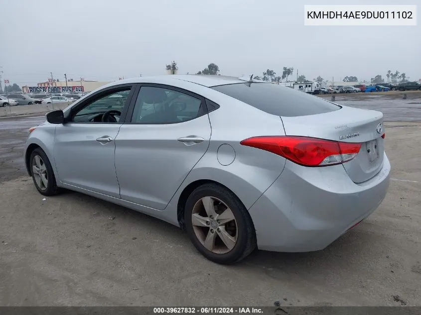 KMHDH4AE9DU011102 2013 Hyundai Elantra Gls