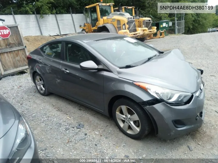 5NPDH4AE8DH380189 2013 Hyundai Elantra Gls