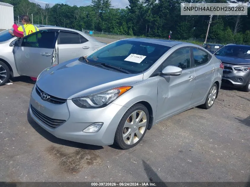 5NPDH4AE6DH250282 2013 Hyundai Elantra Limited