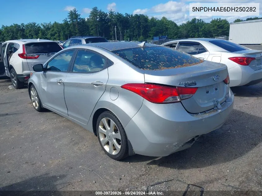 5NPDH4AE6DH250282 2013 Hyundai Elantra Limited