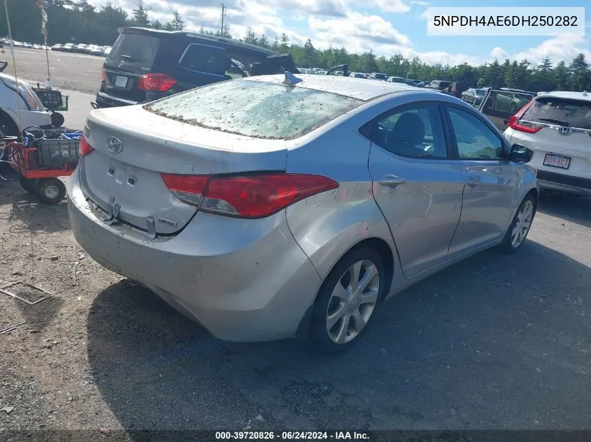 2013 Hyundai Elantra Limited VIN: 5NPDH4AE6DH250282 Lot: 39720826