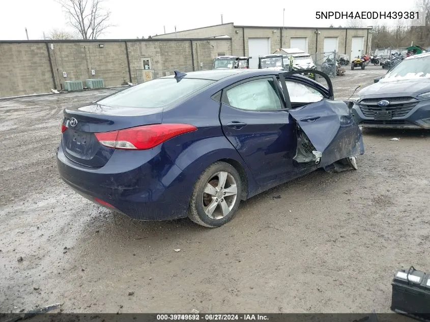 5NPDH4AE0DH439381 2013 Hyundai Elantra Gls