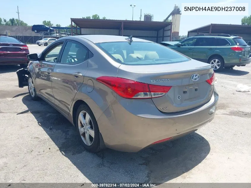 2013 Hyundai Elantra Gls VIN: 5NPDH4AE9DH237008 Lot: 39782314