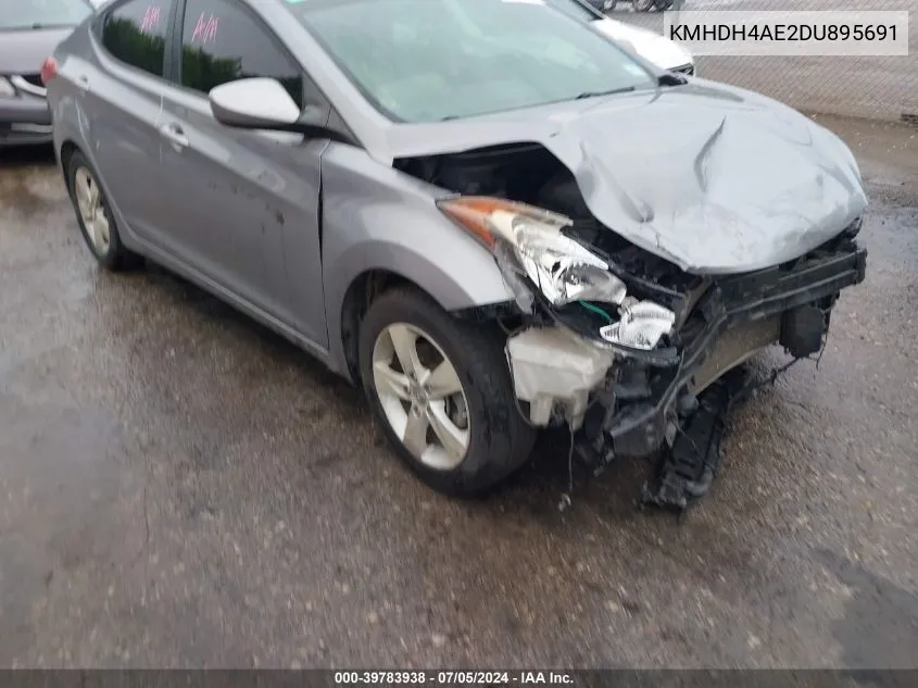 KMHDH4AE2DU895691 2013 Hyundai Elantra Gls