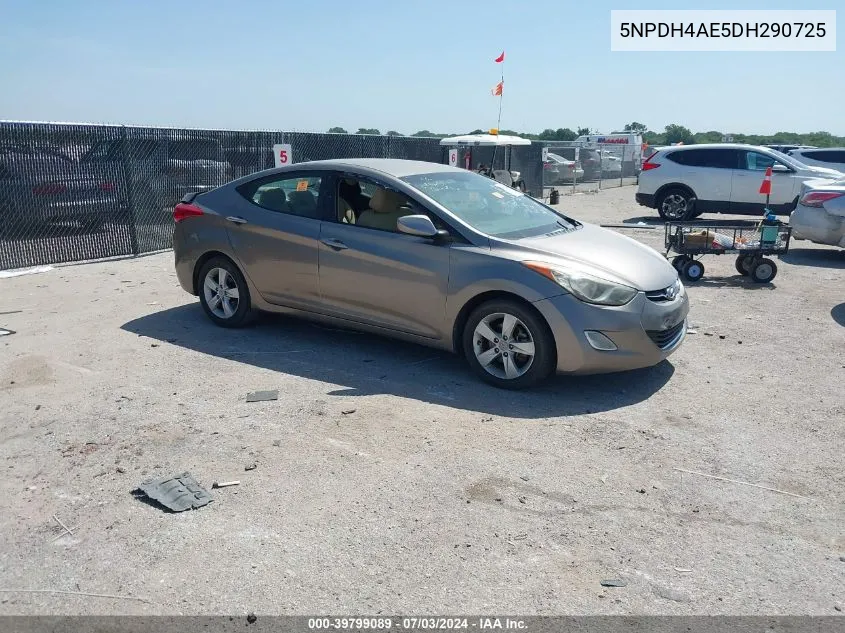 5NPDH4AE5DH290725 2013 Hyundai Elantra Gls