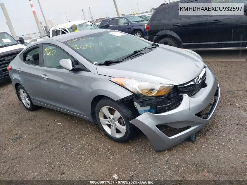 KMHDH4AEXDU932597 2013 Hyundai Elantra Gls (Ulsan Plant)