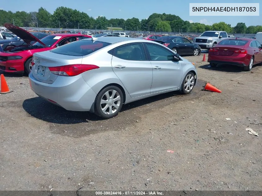 5NPDH4AE4DH187053 2013 Hyundai Elantra Limited