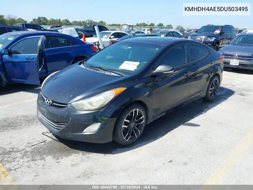 KMHDH4AE5DU503495 2013 Hyundai Elantra Limited