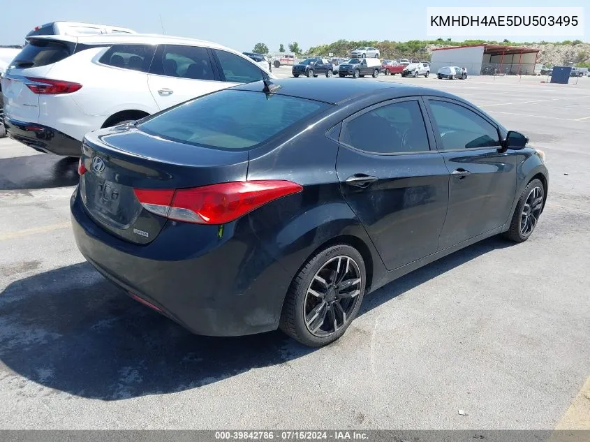 2013 Hyundai Elantra Limited VIN: KMHDH4AE5DU503495 Lot: 39842786