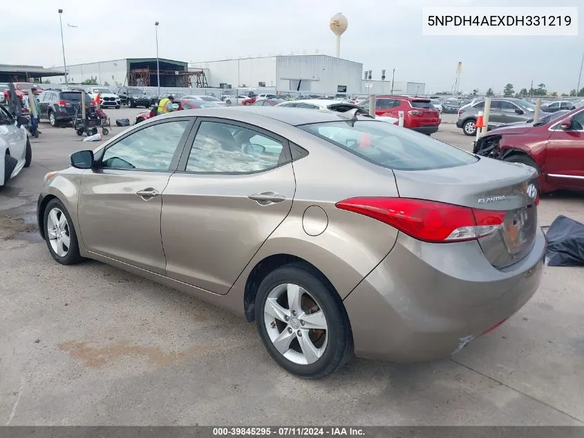 5NPDH4AEXDH331219 2013 Hyundai Elantra Gls