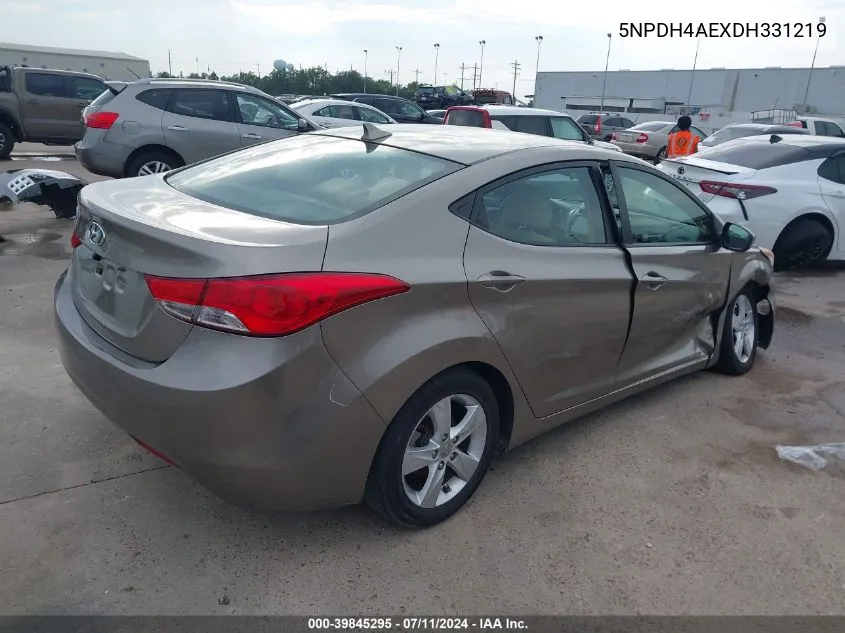 5NPDH4AEXDH331219 2013 Hyundai Elantra Gls