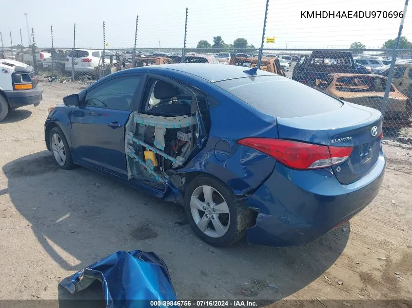 KMHDH4AE4DU970696 2013 Hyundai Elantra Gls