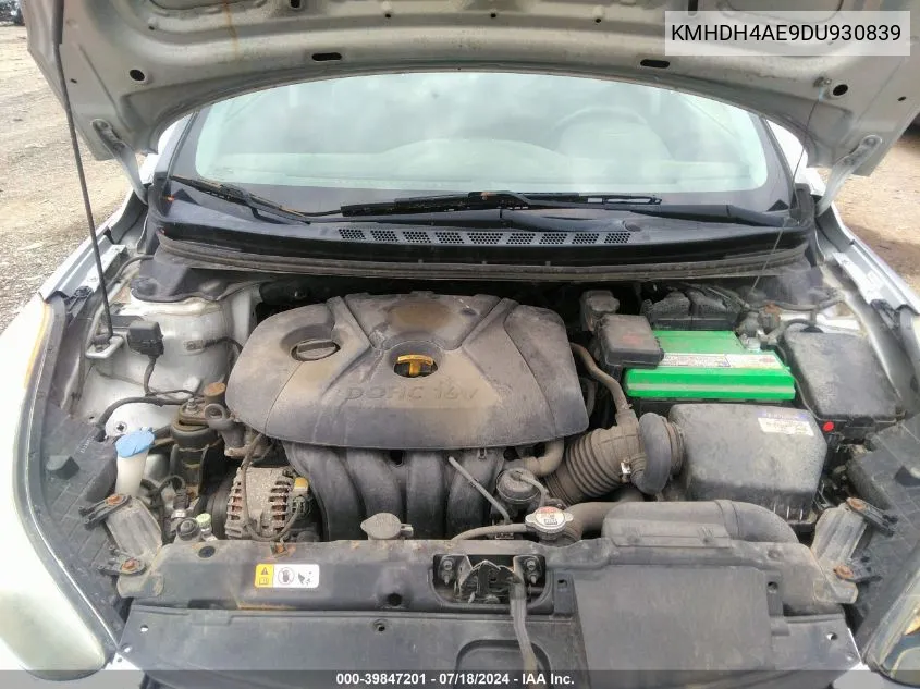 KMHDH4AE9DU930839 2013 Hyundai Elantra Gls