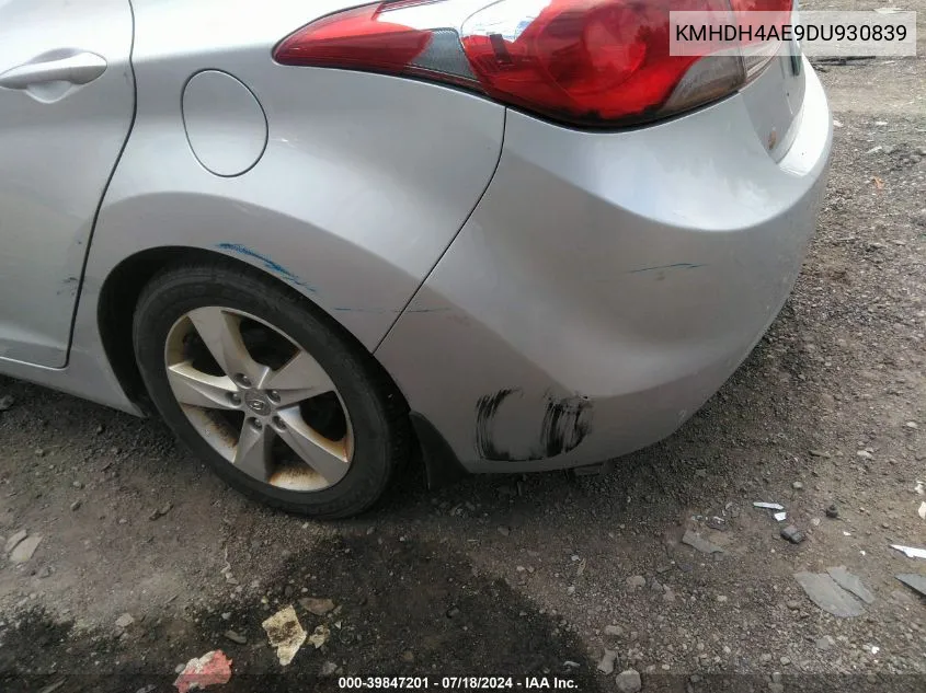 KMHDH4AE9DU930839 2013 Hyundai Elantra Gls