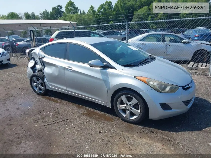 2013 Hyundai Elantra Gls VIN: 5NPDH4AE7DH269391 Lot: 39853689