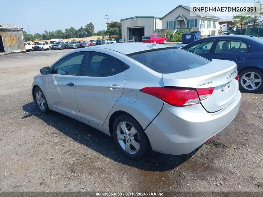 2013 Hyundai Elantra Gls VIN: 5NPDH4AE7DH269391 Lot: 39853689