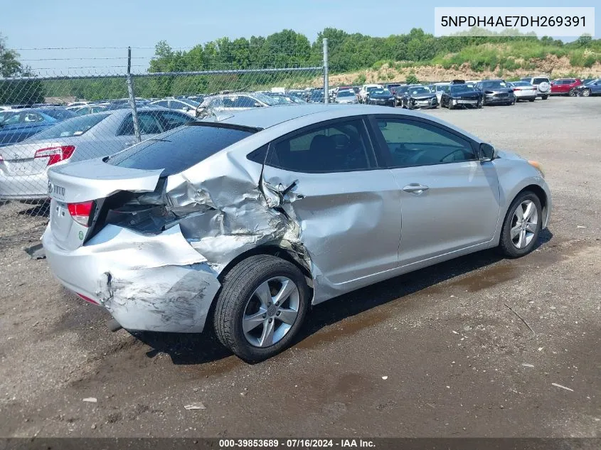 2013 Hyundai Elantra Gls VIN: 5NPDH4AE7DH269391 Lot: 39853689