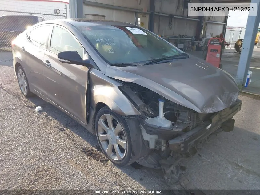 5NPDH4AEXDH213221 2013 Hyundai Elantra Limited