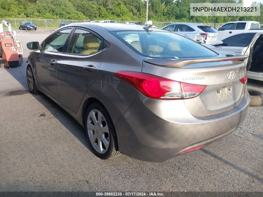 5NPDH4AEXDH213221 2013 Hyundai Elantra Limited