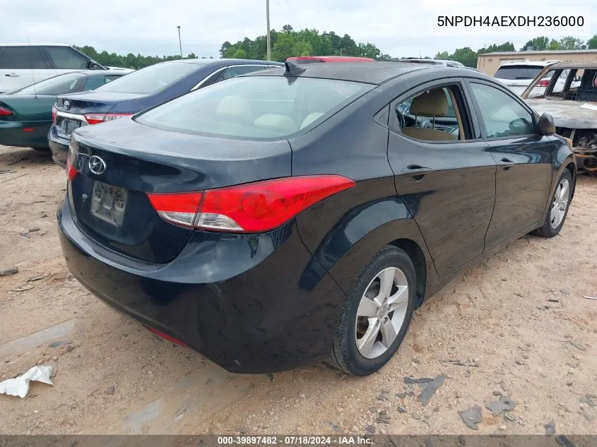 5NPDH4AEXDH236000 2013 Hyundai Elantra Gls