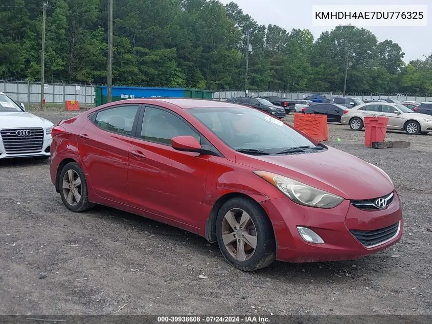 2013 Hyundai Elantra Gls VIN: KMHDH4AE7DU776325 Lot: 39938608