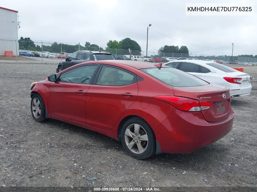 2013 Hyundai Elantra Gls VIN: KMHDH4AE7DU776325 Lot: 39938608