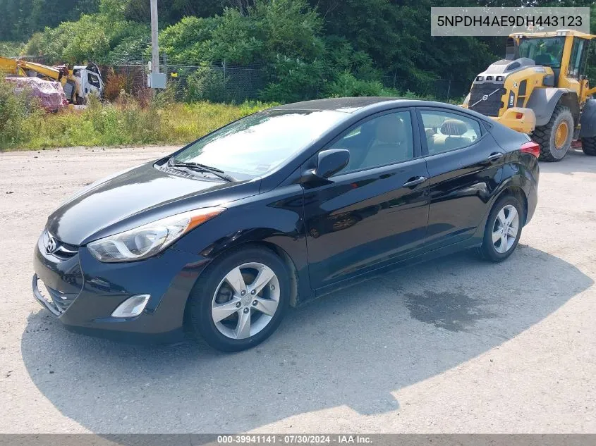 2013 Hyundai Elantra Gls VIN: 5NPDH4AE9DH443123 Lot: 39941141