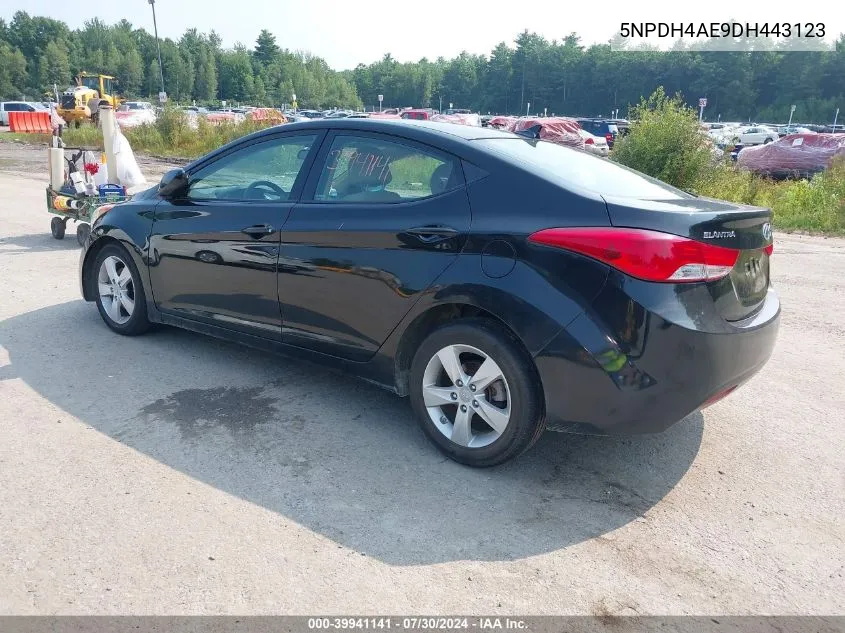 5NPDH4AE9DH443123 2013 Hyundai Elantra Gls