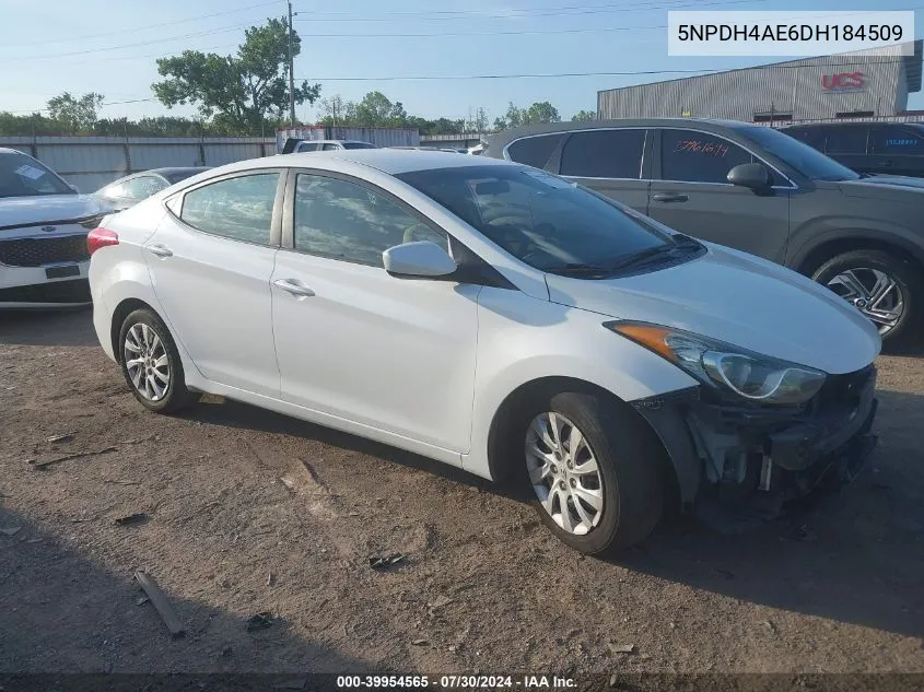 5NPDH4AE6DH184509 2013 Hyundai Elantra Gls