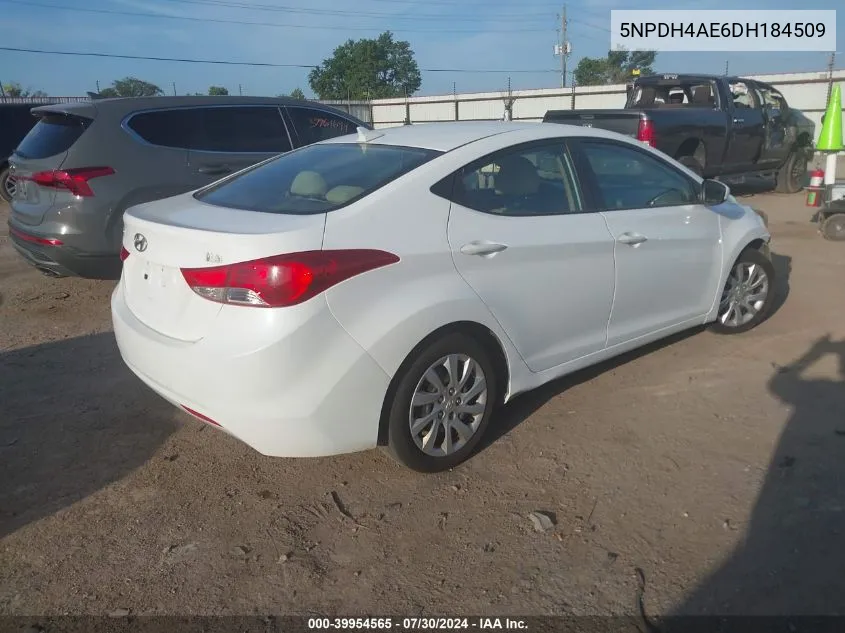 5NPDH4AE6DH184509 2013 Hyundai Elantra Gls