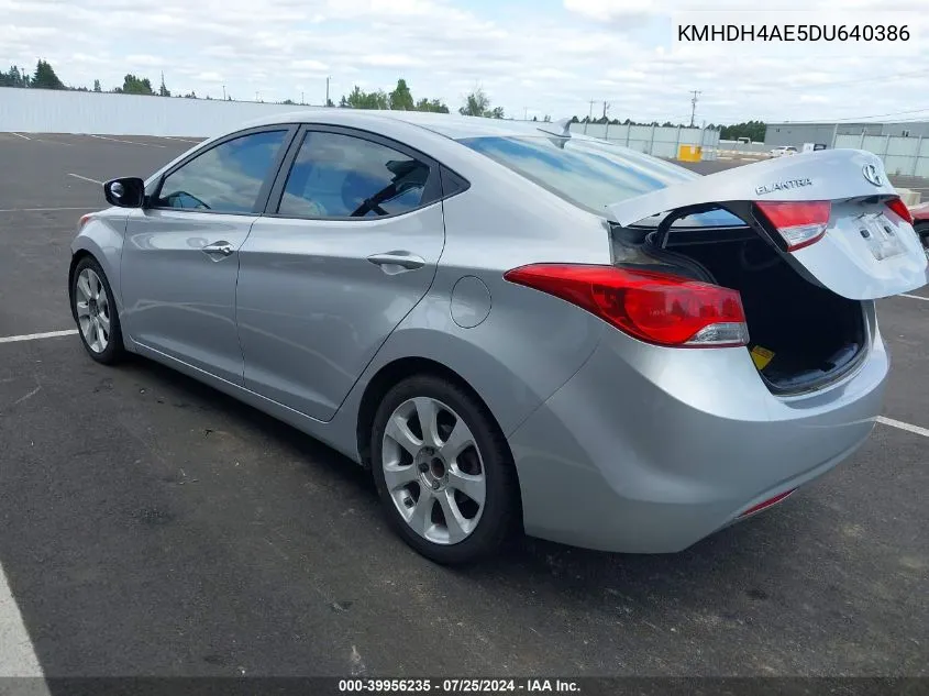 KMHDH4AE5DU640386 2013 Hyundai Elantra Limited