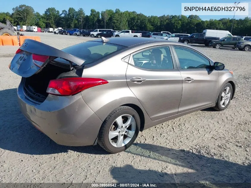 5NPDH4AE6DH327796 2013 Hyundai Elantra Gls