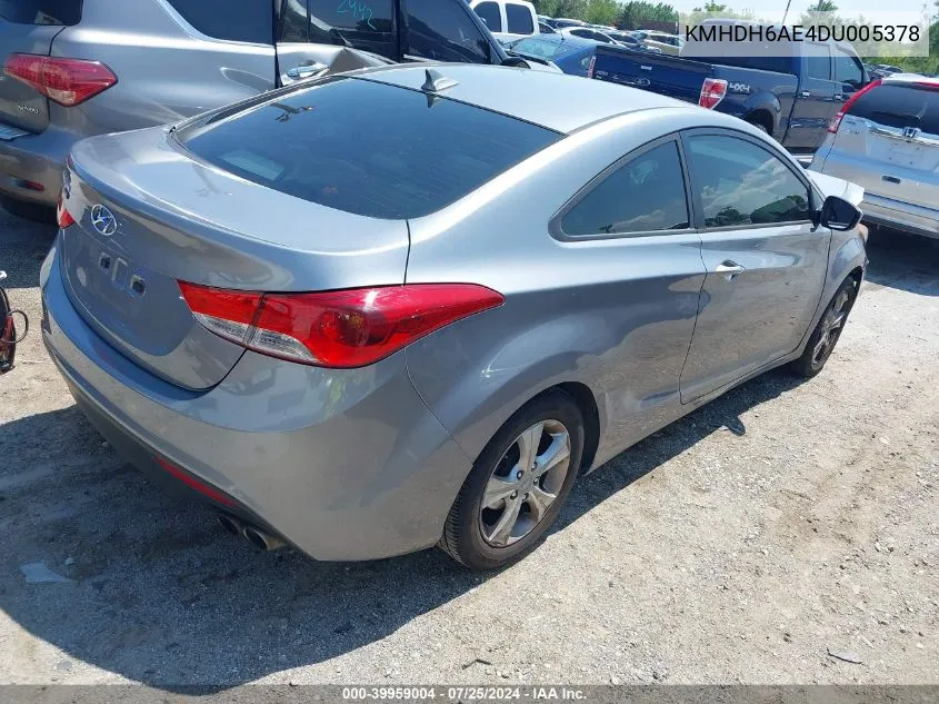 KMHDH6AE4DU005378 2013 Hyundai Elantra Gs