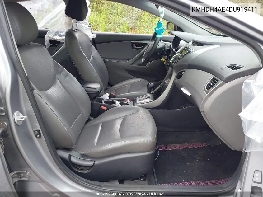 KMHDH4AE4DU919411 2013 Hyundai Elantra Limited