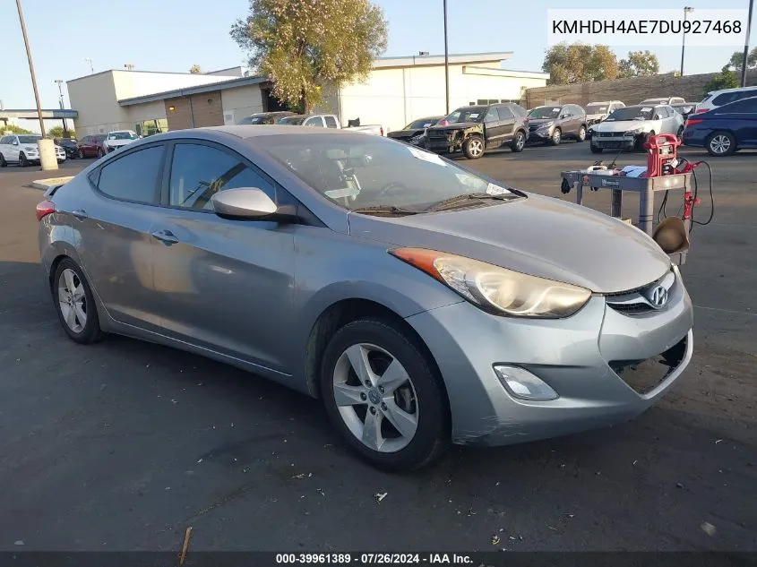 2013 Hyundai Elantra Gls VIN: KMHDH4AE7DU927468 Lot: 39961389