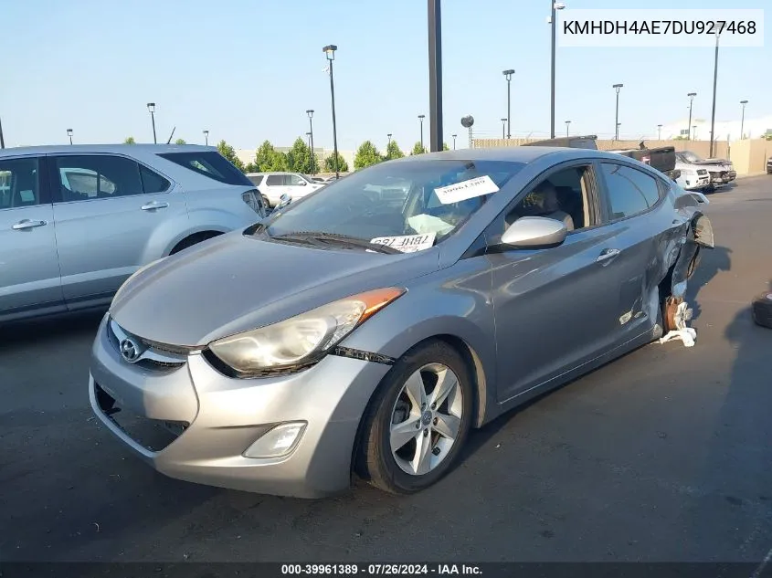 2013 Hyundai Elantra Gls VIN: KMHDH4AE7DU927468 Lot: 39961389