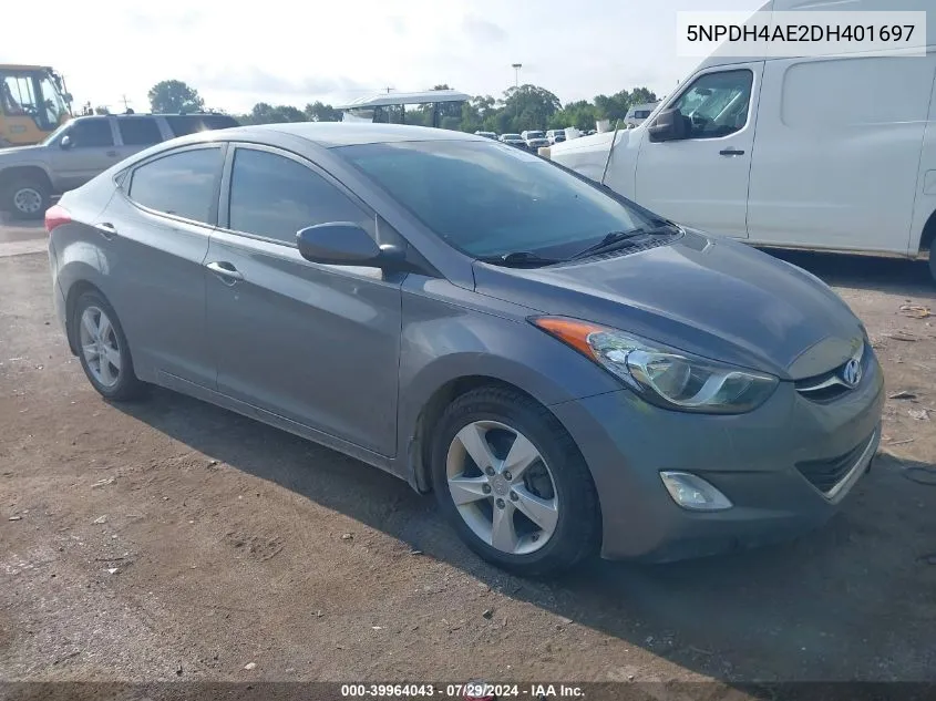 2013 Hyundai Elantra Gls VIN: 5NPDH4AE2DH401697 Lot: 39964043