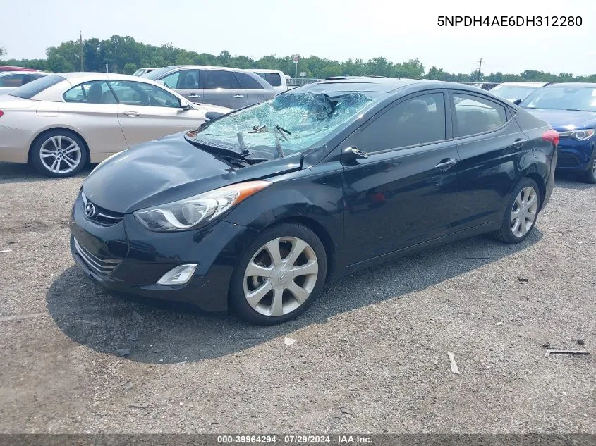 5NPDH4AE6DH312280 2013 Hyundai Elantra Limited